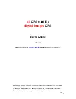 Preview for 1 page of di-GPS mini IIs User Manual