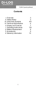 Preview for 2 page of Di-LOG PU690 Instruction Manual