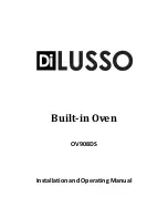 DI Lusso OV908DS Installation And Operating Manual preview