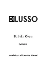 Предварительный просмотр 1 страницы DI Lusso OV908DSL Installation And Operating Manual