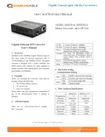 Preview for 1 page of Diablo Cable 10TX User And Technical Manual