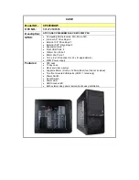 Diablotek CP6004BKW Specifications preview