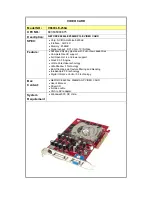 Diablotek V6600LE-256A Specifications preview