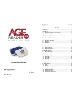 Diagnoptics Age Reader Instructions For Use Manual preview