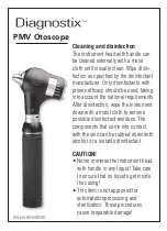 Предварительный просмотр 2 страницы diagnostix PMV Otoscope Specula, Focusing And Cleaning Instructions