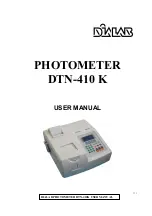 Preview for 1 page of DIALAB DTN-410 K User Manual