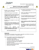 Dialight D1CW-C13-409-CTR Quick Start Manual preview