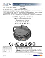 Dialight Reliant Installation & Operation Instructions preview