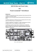 Предварительный просмотр 1 страницы Dialog Semiconductor DA7212 User Manual