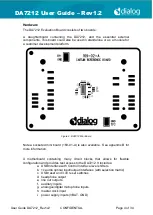 Предварительный просмотр 4 страницы Dialog Semiconductor DA7212 User Manual