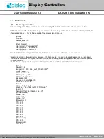 Preview for 21 page of Dialog Semiconductor DA852 Series User Manual