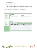 Предварительный просмотр 12 страницы Dialog Fixed Broadband User Manual