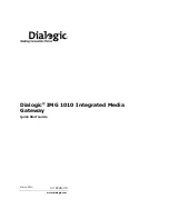 Dialogic IMG 1010 Quick Start Manual preview