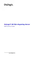 Dialogic SS7G2X User Manual preview