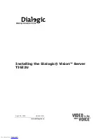 Dialogic Vision TIGI2U Installing preview