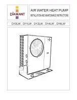 Preview for 1 page of Diamant D10LW Installation And Maintenance Instructions Manual