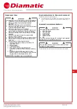 Preview for 5 page of Diamatic 3140 DBP Instruction Manual