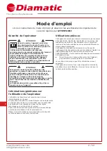 Preview for 16 page of Diamatic 3140 DBP Instruction Manual