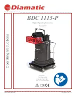 Preview for 1 page of Diamatic BDC 1115-P Operating Instructions Manual