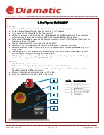 Preview for 16 page of Diamatic BDC 1115-P Operating Instructions Manual