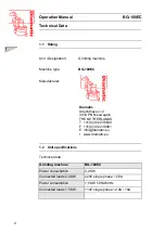 Preview for 6 page of Diamatic BG-180EC Operating Manual