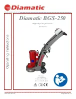 Diamatic BGS-250 Operating Instructions Manual preview