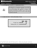 Предварительный просмотр 5 страницы Diamatic BGS-250 Operating Manual