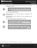 Предварительный просмотр 11 страницы Diamatic BGS-250 Operating Manual