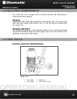 Предварительный просмотр 20 страницы Diamatic BGS-250 Operating Manual