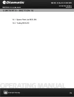 Предварительный просмотр 74 страницы Diamatic BGS-250 Operating Manual