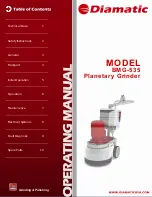 Diamatic BMG-535 Operating Manual preview