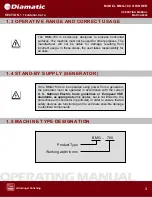 Preview for 4 page of Diamatic BMG-780 ULTRAPRO Operating Manual