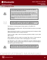 Preview for 41 page of Diamatic BMG-780 ULTRAPRO Operating Manual