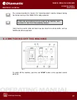 Preview for 42 page of Diamatic BMG-780 ULTRAPRO Operating Manual