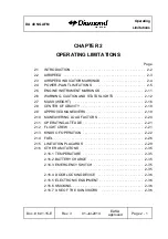 Preview for 37 page of Diamond Aircraft DA 40 NG Airplane Flight Manual