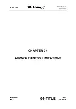 Preview for 43 page of Diamond Aircraft DV 20 E 2022 Airplane Maintenance Manual