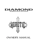 Diamond Amplification Heretic Owner'S Manual preview