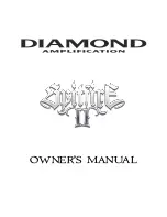 Diamond Amplification Spitfire II Owner'S Manual предпросмотр