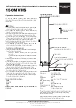 Preview for 2 page of Diamond Antenna 150MVHS Operation Instructions