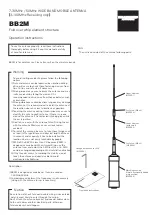 Preview for 1 page of Diamond Antenna BB2M Operation Instructions