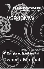 Diamond Audio Technologies VSP4BMW Owner'S Manual preview