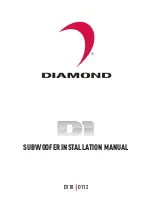 Preview for 1 page of Diamond Audio Technology D110 Installation Manual