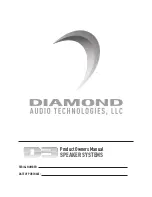 Предварительный просмотр 1 страницы Diamond Audio Technology D342i Owner'S Manual