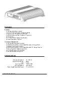 Предварительный просмотр 3 страницы Diamond Audio Technology D5 1200.1 Owner'S Manual