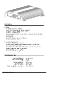 Предварительный просмотр 3 страницы Diamond Audio Technology D5 300.4 Owner'S Manual