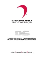 Diamond Audio Technology D6 1000.2 Installation Manual предпросмотр