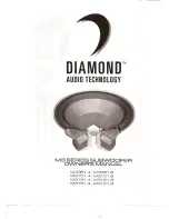 Preview for 1 page of Diamond Audio Technology M3081 Series Owner'S Manual