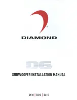 Preview for 1 page of Diamond Audio D615 Installation Manual