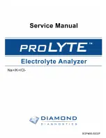 Предварительный просмотр 1 страницы Diamond Diagnostics Prolyte Service Manual