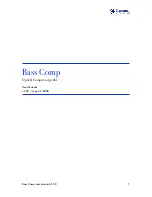 Diamond Guitar Pedals BASS COMP User Manual preview